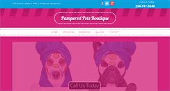 Desktop Screenshot of pamperingmypet.com